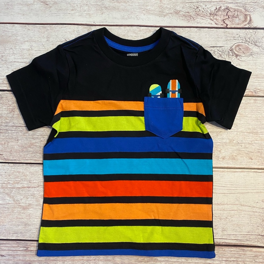 🆕 Gymboree • Stunt Master • Striped • Shirt - Picture 4 of 6